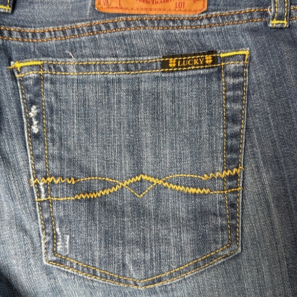 Lucky Brand Womens Jean shorts Sz 8 Blue Riley  Denim Indigo - Picture 6 of 10